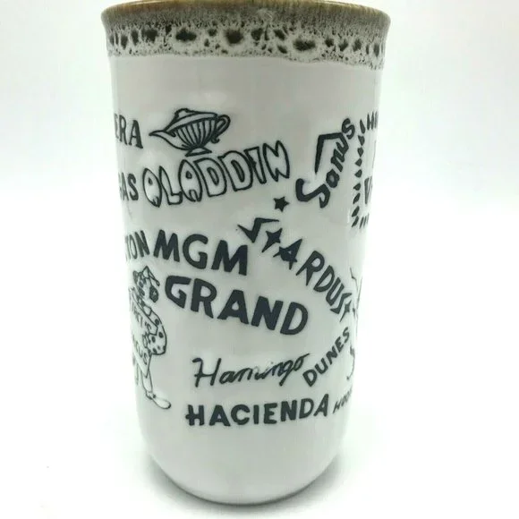 Vintage Las Vegas Mug Stardust Casino Dunes Sands Flamingo Made in Japan - Picture 3 of 7